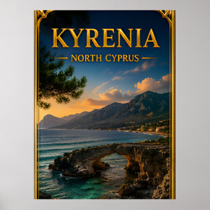 Kyrenia North Cyprus Coastal Escape Memory Poster