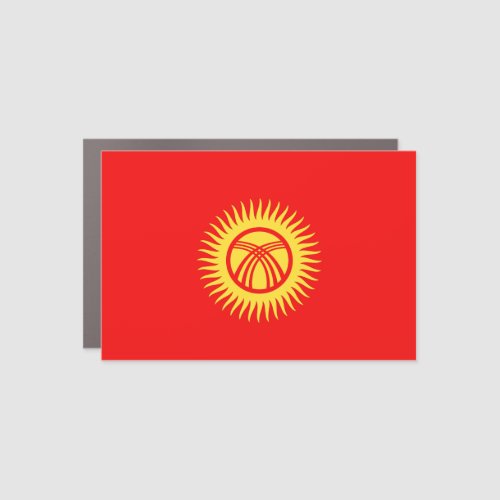 Kyrghyzstan Car Magnet