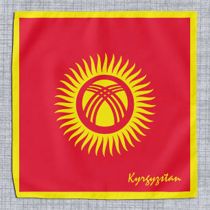 Kyrgyz Flag bandana, Kyrgyzstan fashion /sports Bandana