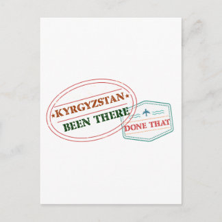 Kyrgyzstan Been There Done That Postcard