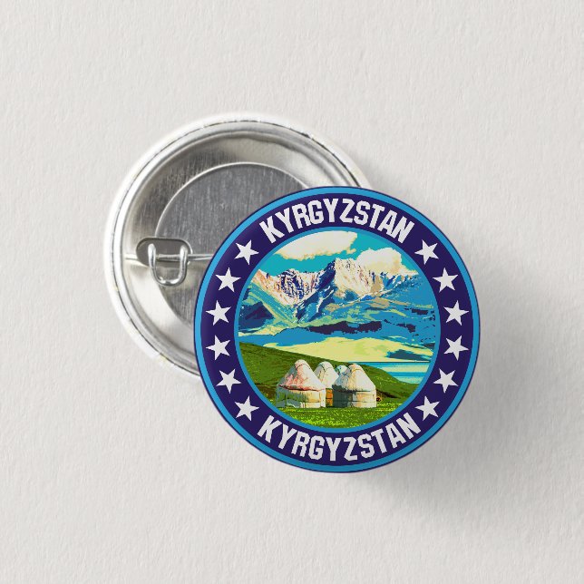 Kyrgyzstan                                         button (Front & Back)