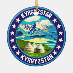 Kyrgyzstan ceramic ornament