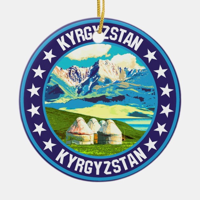 Kyrgyzstan                                         ceramic ornament (Front)