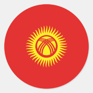 Kyrgyzstan Fisheye Flag Sticker