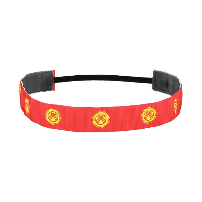 Kyrgyzstan Flag Athletic Headband (Front)
