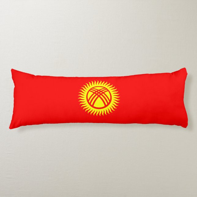 Kyrgyzstan Flag Body Pillow (Front)