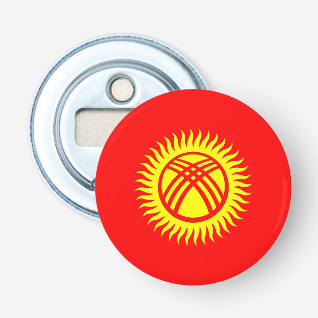 Kyrgyzstan Flag Bottle Opener (Front)