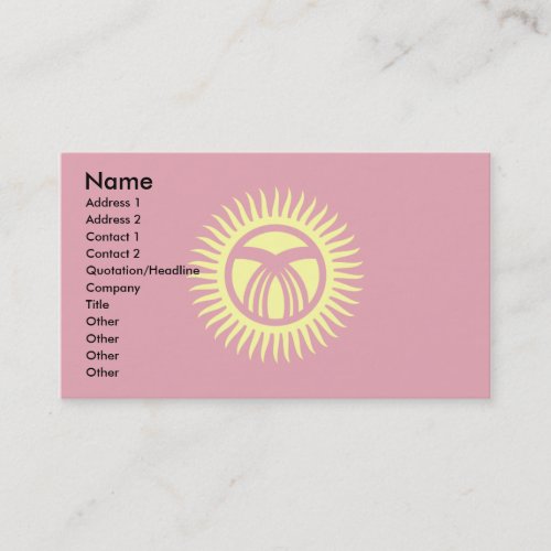 Kyrgyzstan Flag Business Cards