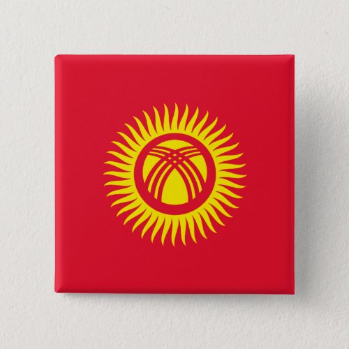 Kyrgyzstan Flag Button