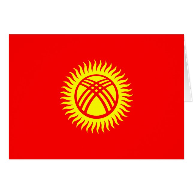 Kyrgyzstan Flag Cards (Front Horizontal)