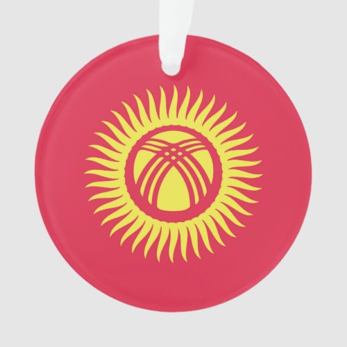 Kyrgyzstan Flag Emblem Ornament