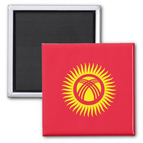 Kyrgyzstan Flag Magnet
