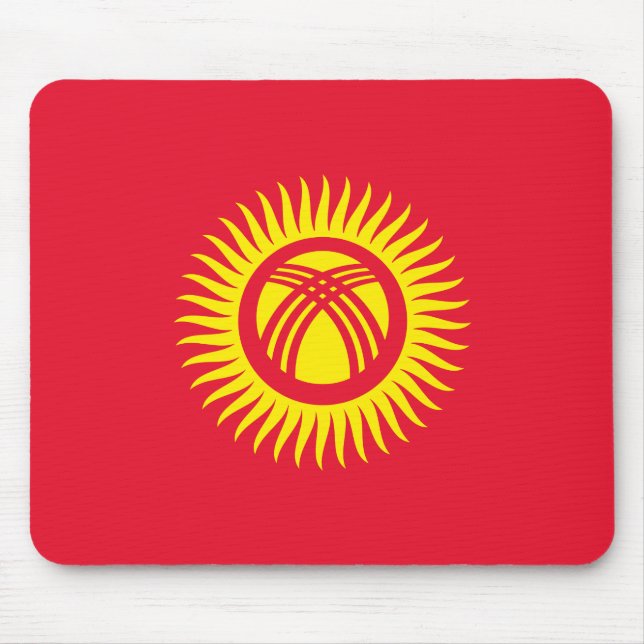 Kyrgyzstan Flag Mouse Pad (Front)
