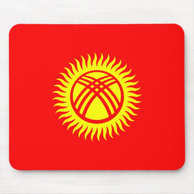 Kyrgyzstan Flag Mouse Pad (Front)
