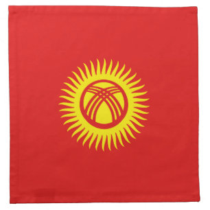 Kyrgyzstan Flag Napkin
