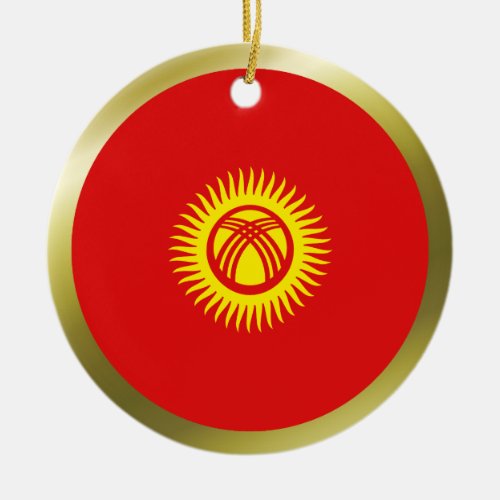 Kyrgyzstan Flag Ornament