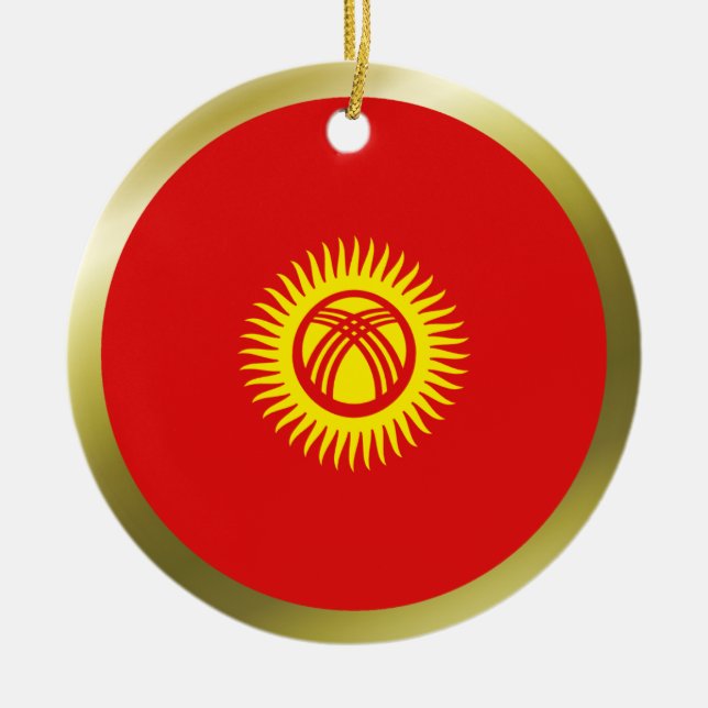 Kyrgyzstan Flag Ornament (Front)
