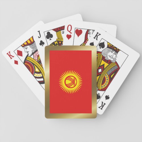 Kyrgyzstan Flag Playing Cards