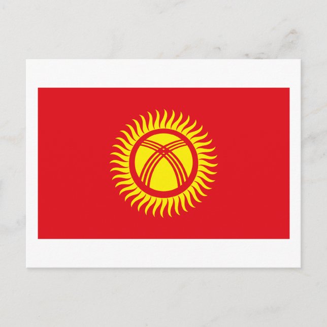 Kyrgyzstan Flag Postcard (Front)