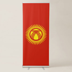 Kyrgyzstan flag retractable banner