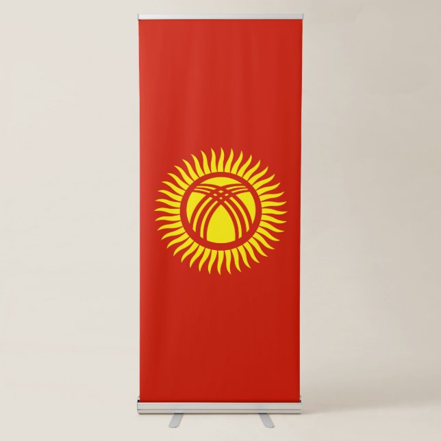 Kyrgyzstan flag retractable banner (Front)
