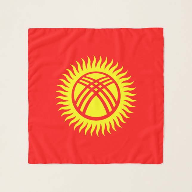 Kyrgyzstan Flag Scarf (Front)