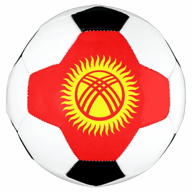Kyrgyzstan Flag Soccer Ball (Front)