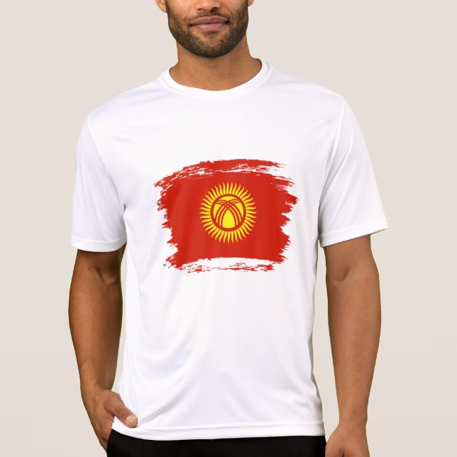 Kyrgyzstan flag T-Shirt (Front)
