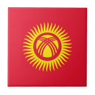 Kyrgyzstan Flag Tile