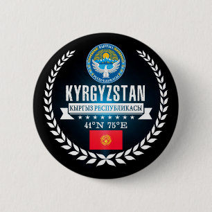 Kyrgyzstan Pinback Button