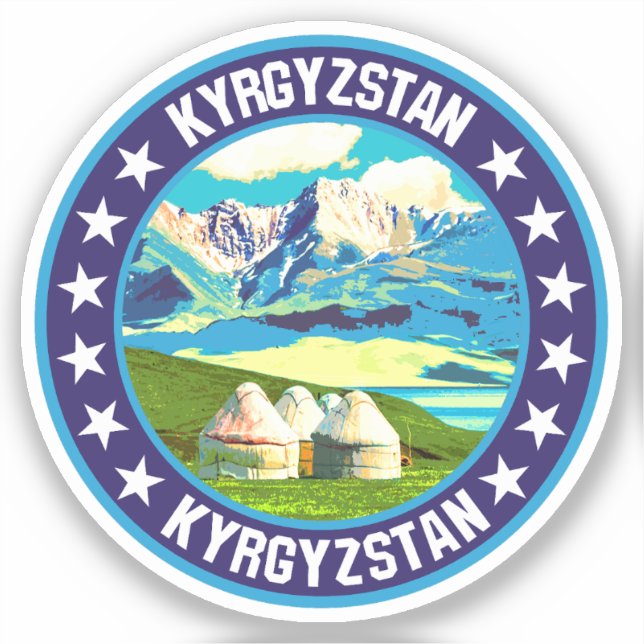 Kyrgyzstan                                         sticker (Front)