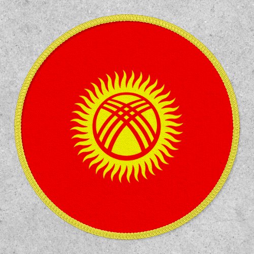 Kyrgyzstani Flag Flag of Kyrgyzstan Patch