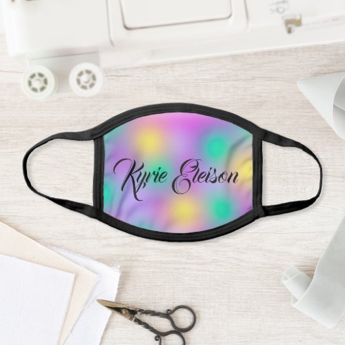 Kyrie Eleison Color Therapy Holographic Cotton1 Face Mask