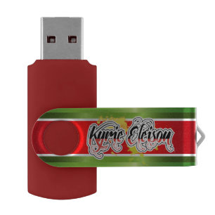 Kyrie Eleison Religious Phrase Stylized Text Flash Drive