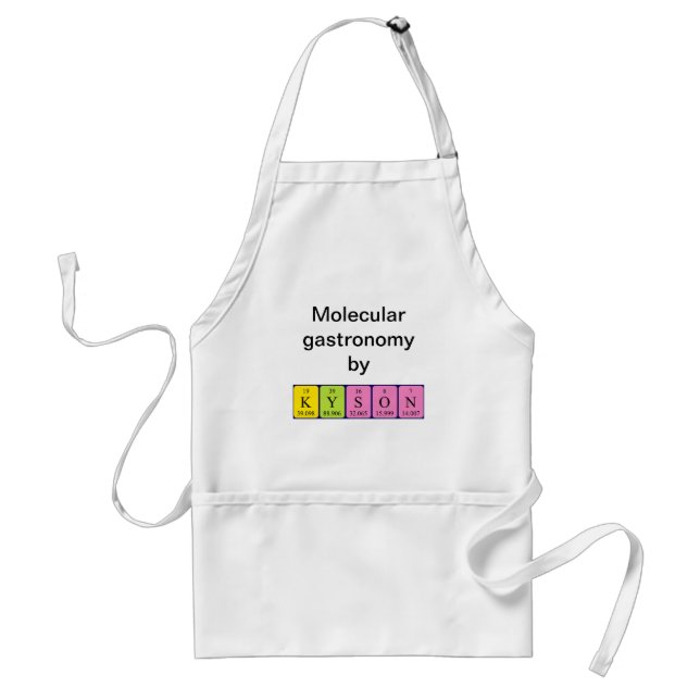 Kyson periodic table name apron (Front)
