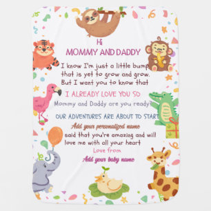 Kyte Baby Blankets with Personalized Message & Nam