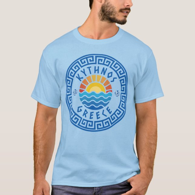 Kythnos Island, Greece - Light Blue Men's T-Shirt (Front)