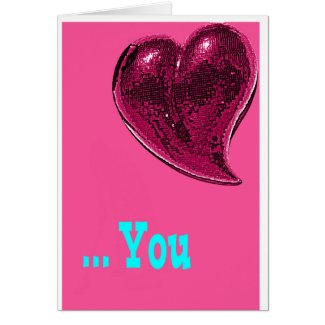 KZAIZ PINK LOVE GREETING CARD