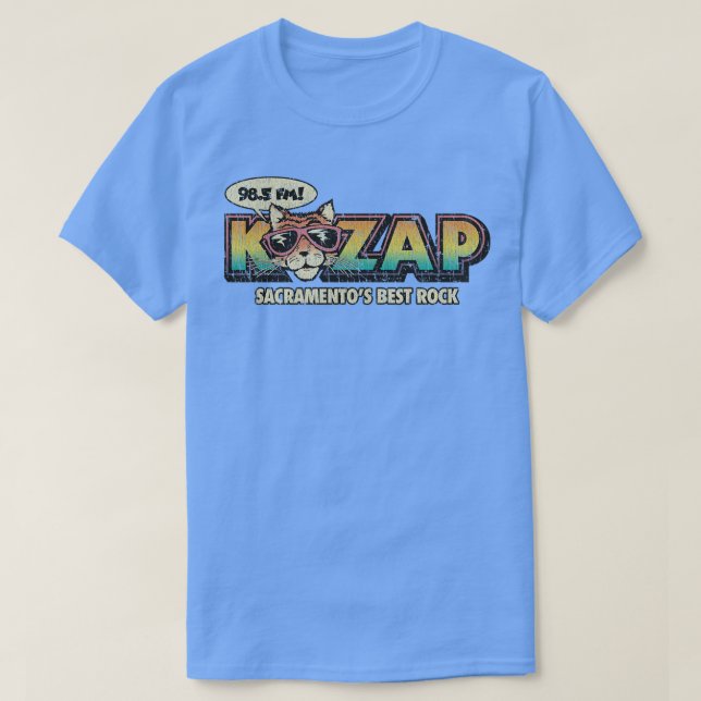 KZAP Sacramento Cool Cat 1968 T-Shirt (Design Front)