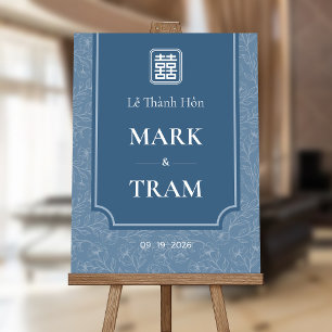 LỄ GIA TIÊN Blue Song Hy Wedding Foam Board