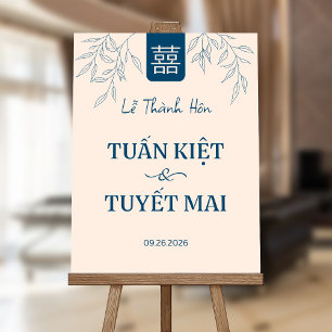 LỄ GIA TIÊN Vietnamese Wedding Welcome Sign
