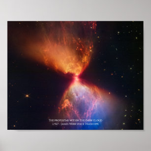 L1527 and Protostar - James Webb Space Telescope Poster