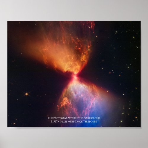 L1527 and Protostar _ James Webb Space Telescope Poster