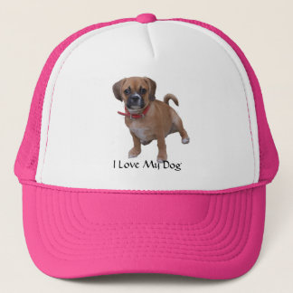 l1, I Love My Dog Trucker Hat