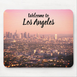 L.A. at Sunset: Welcome to Los Angeles Mouse Pad