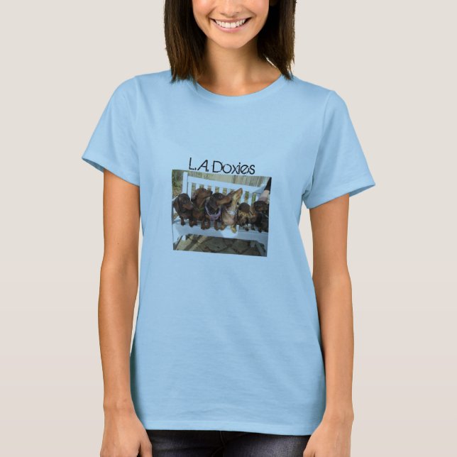 L.A.Doxies Logo1 - Landscape Womens T-Shirt (Front)