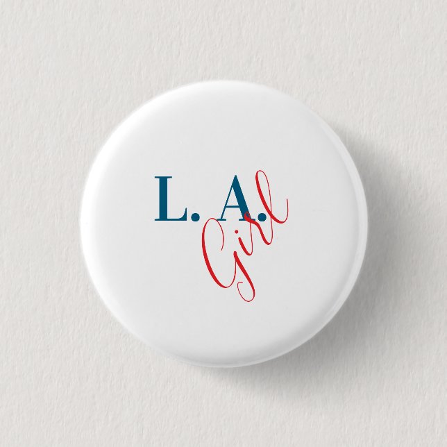 L. A. Girl Los Angeles Modern Minimalist Plain Button (Front)