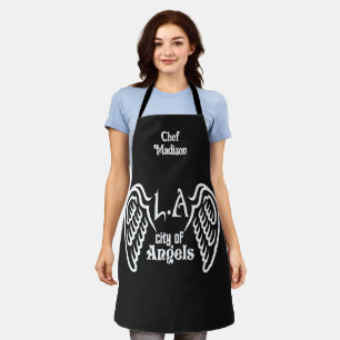 L.A. Los Angeles custom name & color Apron