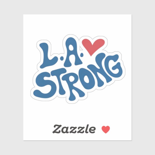 L.A. Strong, California Wildfire support  Sticker (Sheet)