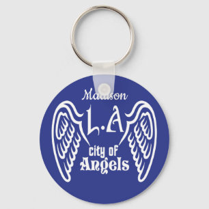 L.A. Wings custom name & color key chains